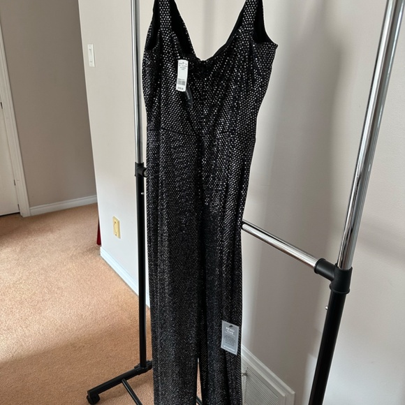 Metallic knit Jump Suit - palazzo - Picture 1 of 4